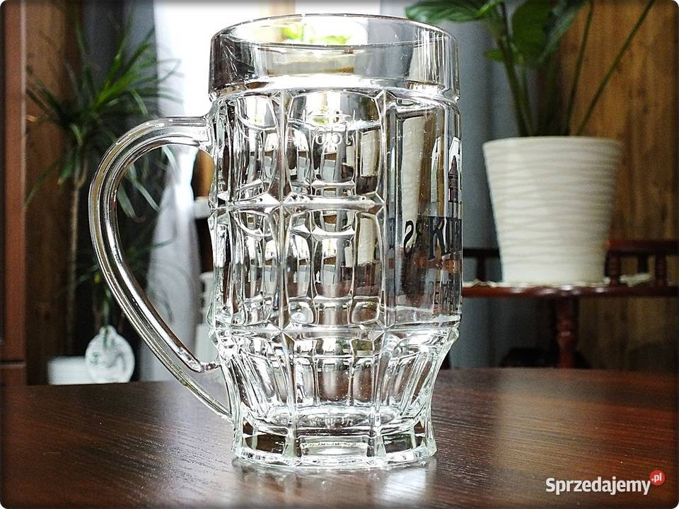 Niemiecki Szklany Kufel do piwa z uchem Kirchers sprzedam