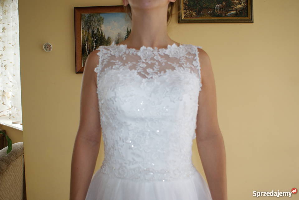 Śliczna suknia ślubna Emmi Mariage NELLY 36 Dzierżążno