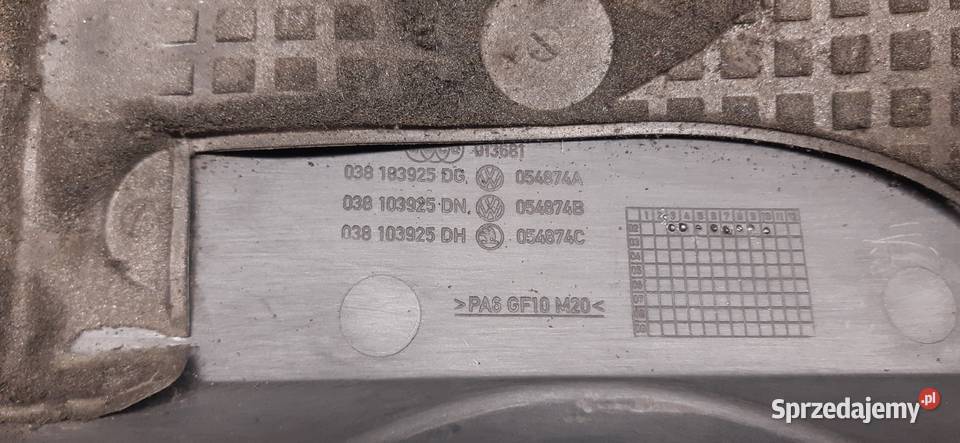 OSŁONA POKRYWA SILNIKA AUDI 19 TDI 038103925DG Mielęcin