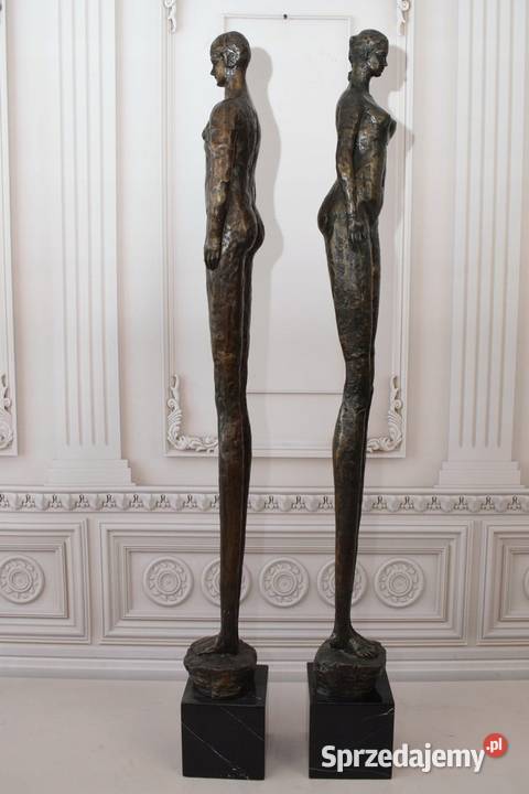 Modernistyczna Figura Rzeźba z Brązu Kobieta i Rzeźby i figury Kraków