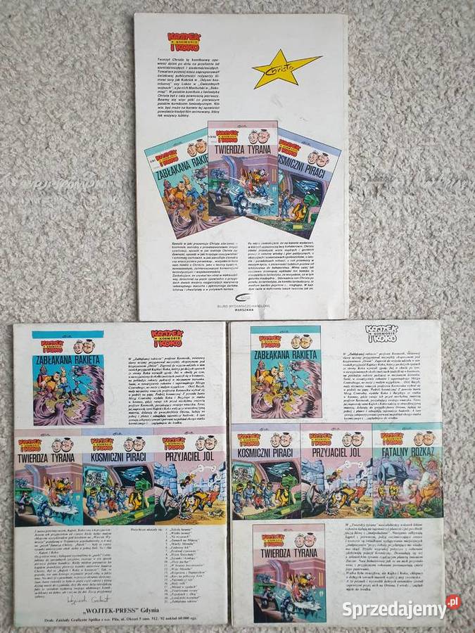 Kajtek i Koko w Kosmosie 3 albumy Janusz Christa Gdynia