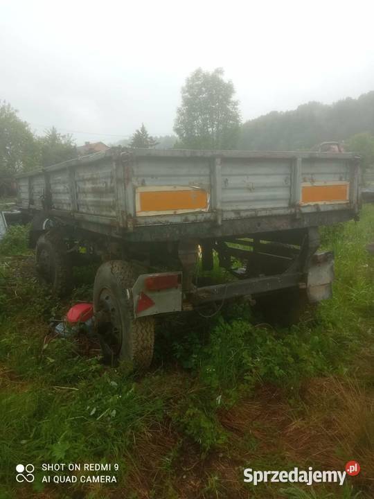 SPRAWNA Przyczepa rolnicza D47 wywrotka burtowe Jeleśnia