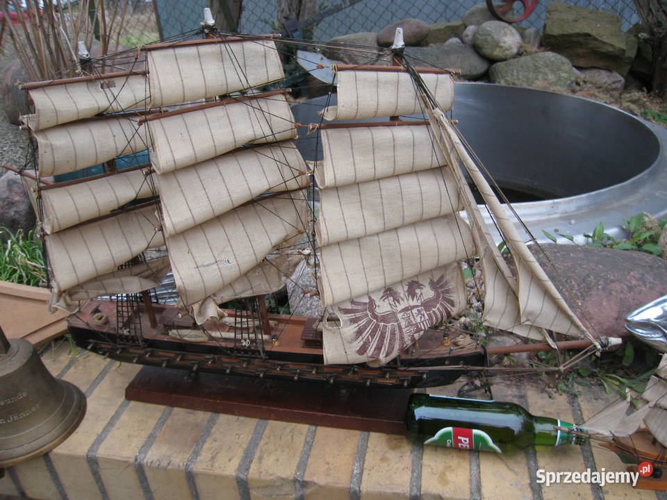 Komplet modeli żaglowców Szczecin sprzedam