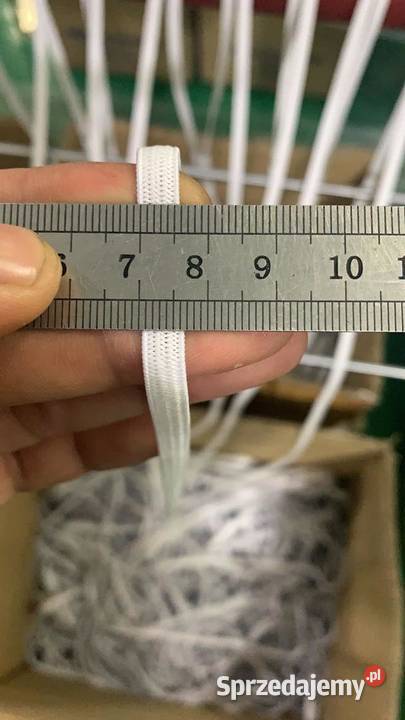 Gumki tekstylne do maseczek 3mm i 5mm CAŁA Galanteria i dodatki