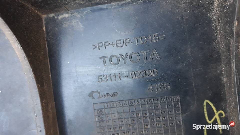 TOYOTA AURIS I 0609 GRILL ATRAPA PRZÓD osobowe Karoseria Zatom Stary