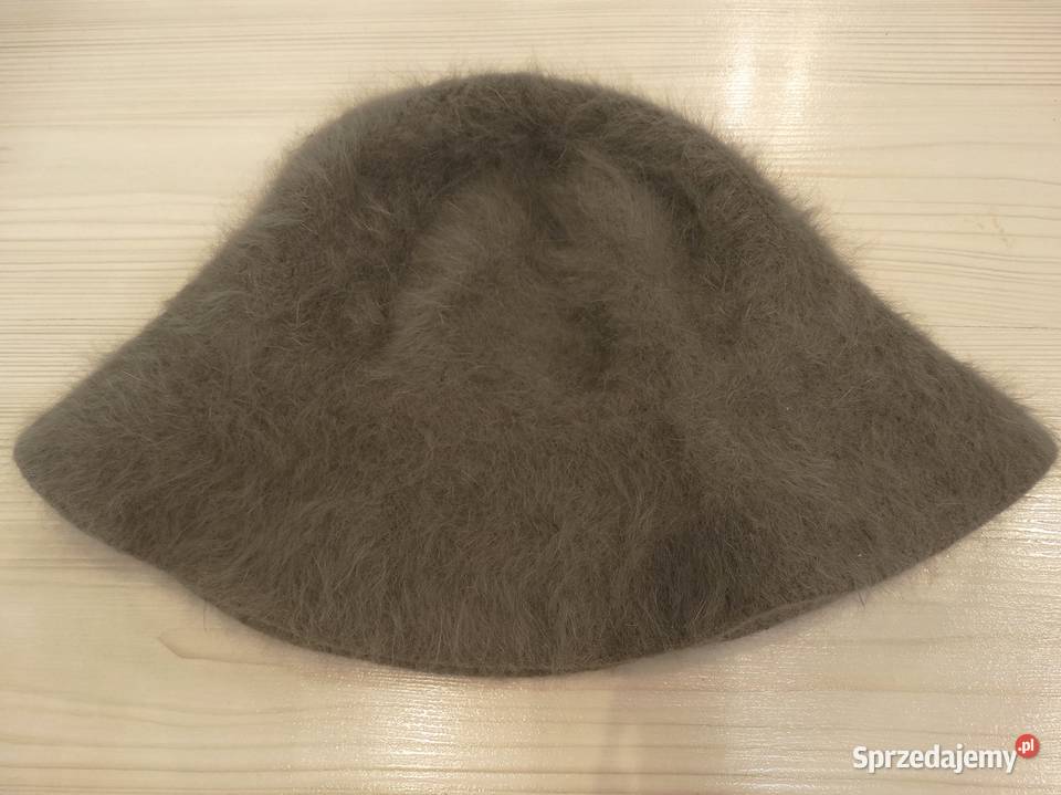 Czapka Kapelusz Bucket 90 Angora Szara Taupe Dla kobiet Łomża