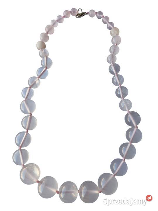 KAMIENIE MIŁOŚCI KWARC RÓŻOWY NASZYJNIK ETNO ART Częstochowa