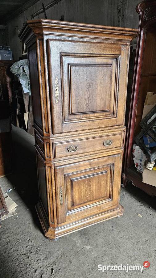 Pojedyncza szafa dębowa lity dąb 1 komplet Meble Wałbrzych