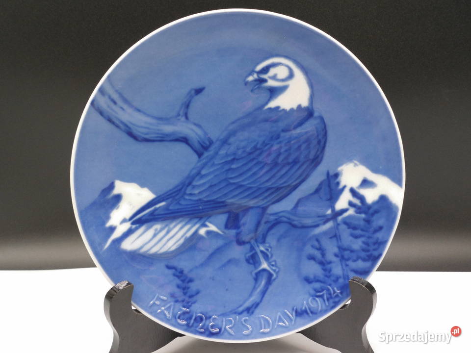 Porcelanowy talerz Kolekcjonerski FATHERS DAY Porcelana i szkło