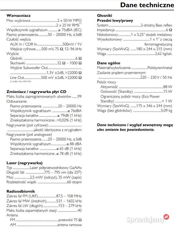 Mikrowieża Philips MC90 łódzkie Łódź