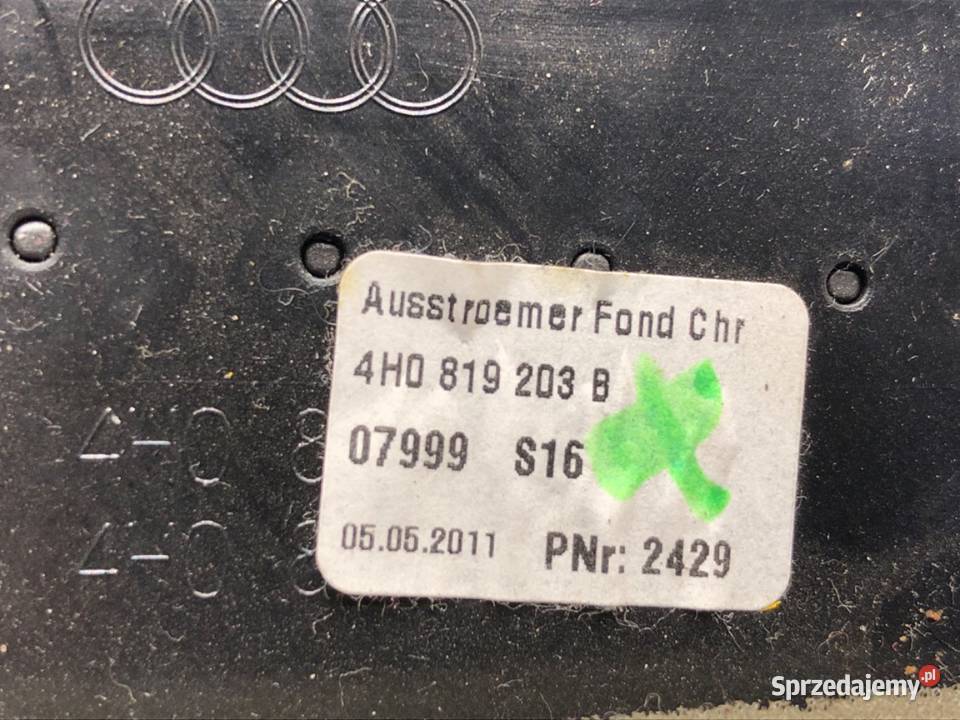 KRATKA NAWIEWU TYŁ AUDI A8 D4 4H0819203B