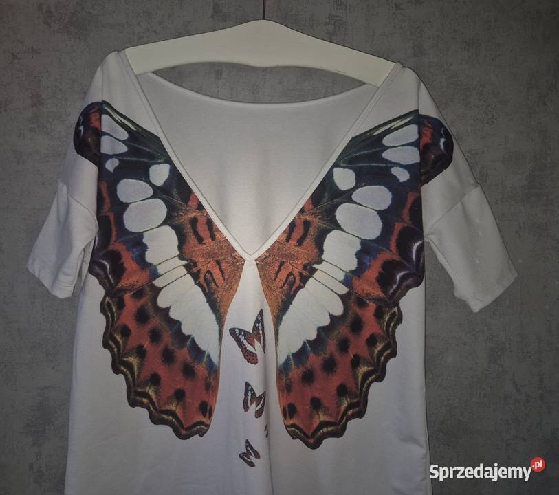 Bluzka damska tunika motyl 38M Rozmiar 38(M) Łódź