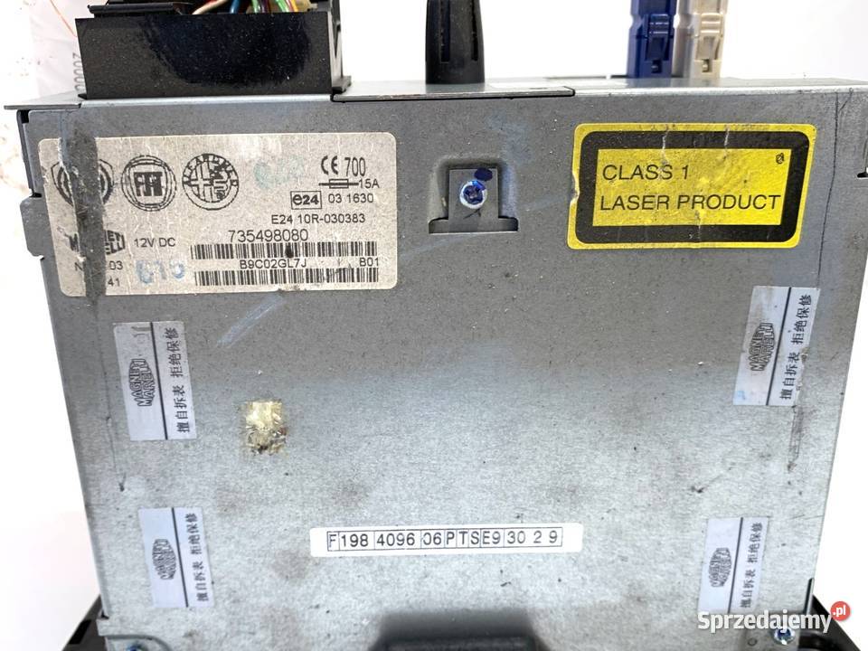RADIO FIAT BRAVO II 735498080 ODTWARZACZ Sprzęt audio fabryczny
