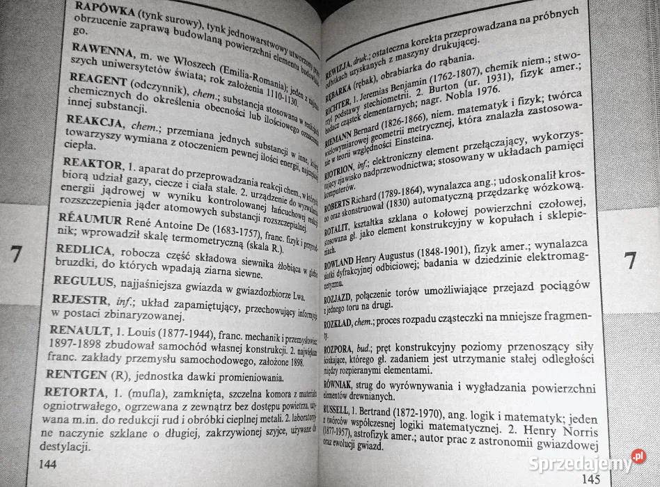 Kieszonkowa encyklopedia krzyżówkowiczów F Leki Chełm sprzedam