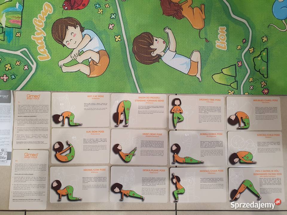 QMED BABY YOGA Mata do ćwiczeń dzieci zestaw sprzedam