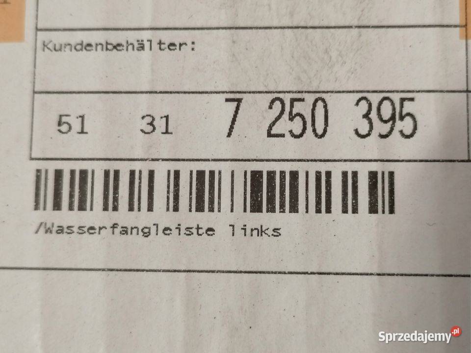BMW X5 F70 E70 LCI LISTWA SZYBY LEWY PRZÓD Pleszew