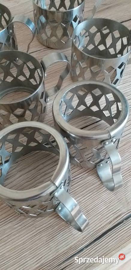 Uchwyty do szklanek prl Porcelana i szkło Przedbórz