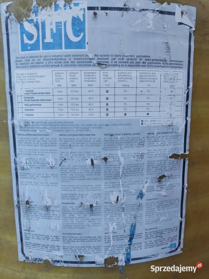Zbiornik na wodę kompozytowy