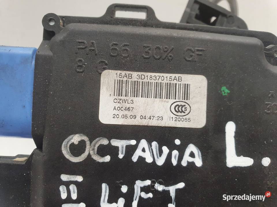 Skoda Octavia II lift ZAMEK DRZWI lewy przód Rudka