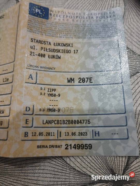 Motorower Zipp YM509 Anonin sprzedam