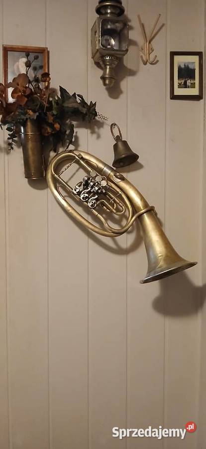Stara mosiężna trąbka małopolskie Kraków sprzedam