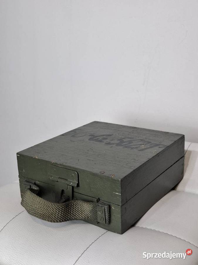 Wojskowa skrzynka drewniana lwp zsrr sygnowana Kraków
