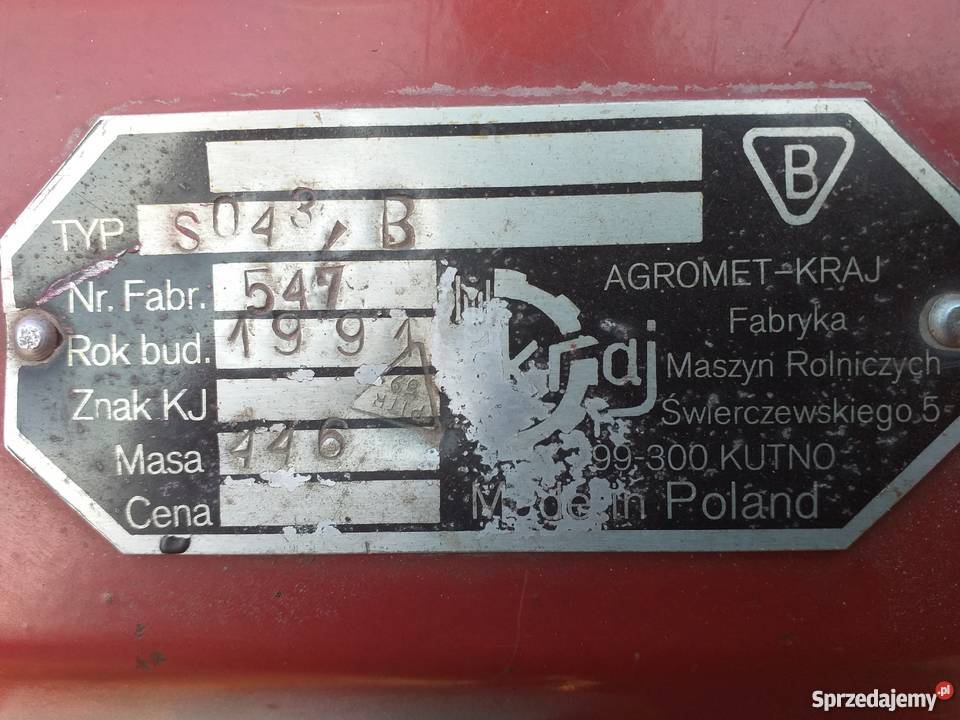 Siewnik zbożowy Agromet Kraj kutno unia Rolnictwo Jarocin