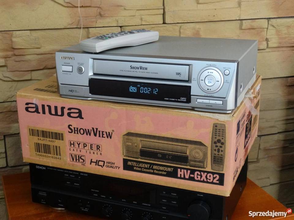 Magnetowid Aiwa pilot instrukcja karton WYSYŁKA podkarpackie Jasło