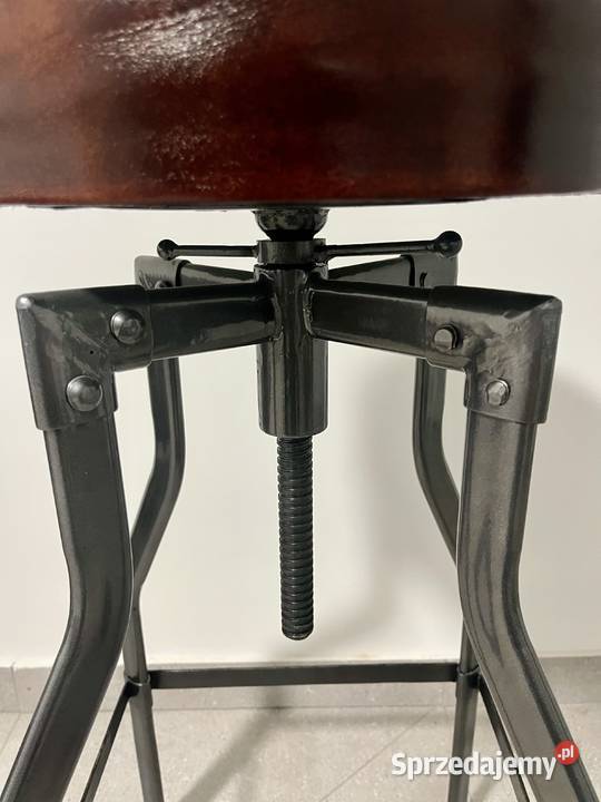 Hoker loft industrialny obrotowy stołek barowy