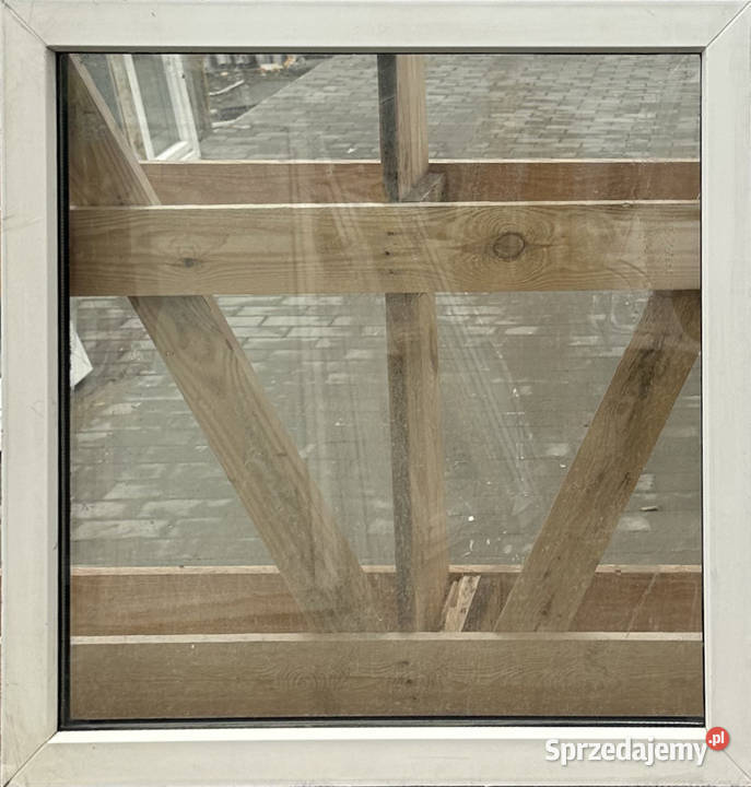 OKNA KacprzaK Witryna 85X86 FIX Używany PCV Okna ścienne Siedlce