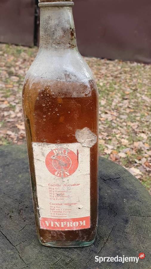 Stary kolekcjonerski alkohol dry gin vinprom Warszawa