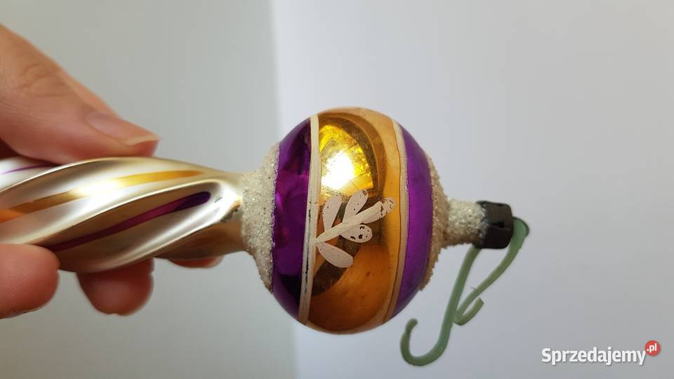 Stare szklane bombki Milicz bombki PRL Dąbrowa Górnicza