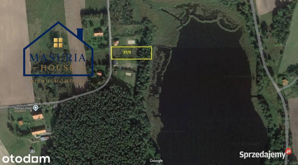 Działka rolnobudowlana z linią brzegową jeziora Lubian sprzedam