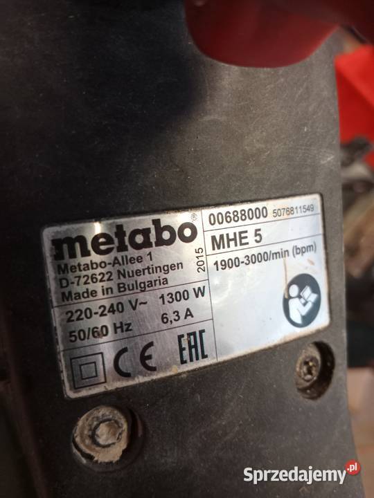 Młotowiertarka Metabo MHE 5 1300W SDS sprzedam