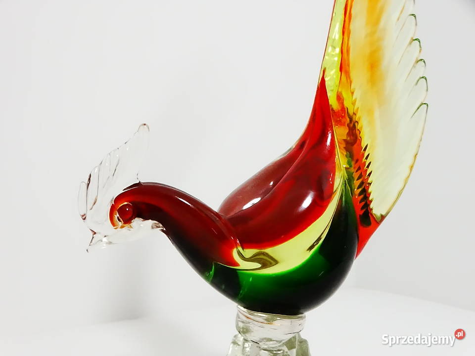 Szklana figurka koguta rajski ptak zwierzę Pozostałe Biłgoraj sprzedam