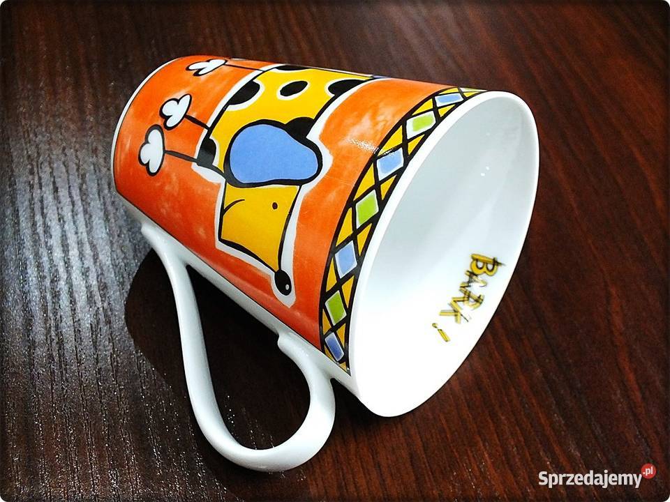 Kubek porcelanowy z pieskiem Bark Kora Kubki Żary