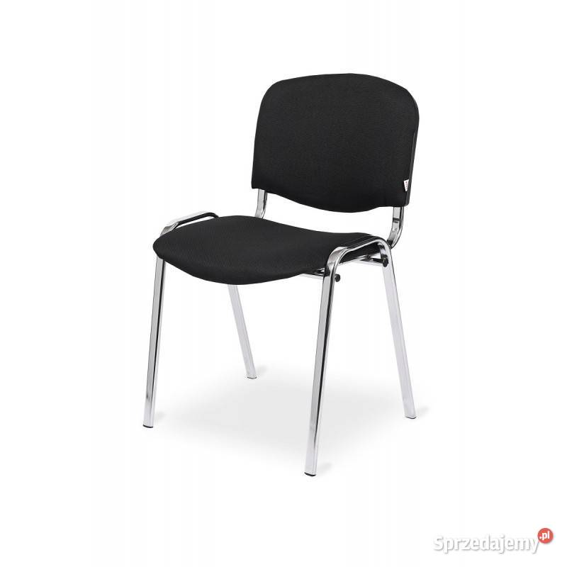 Krzesło krzesła konferencyjne czarne ISO 24H CR T1001