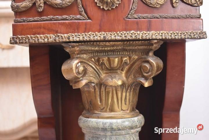 Piękne Kolumny Postumenty Drewno Granit Brązowe Dom i Ogród Kraków