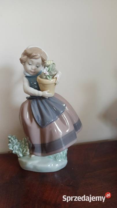 Figurka dziewczynki z doniczką Lladro Projekt Gdańsk sprzedam