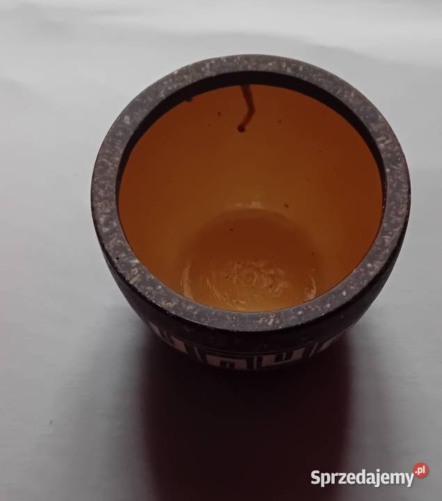 Ceramiczna niemiecka osłonka doniczki Fat Lava wielkopolskie Koźminek