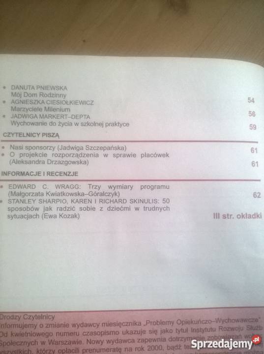 Czasopismo Problemy opiek wychow Czasopisma podkarpackie Stalowa Wola