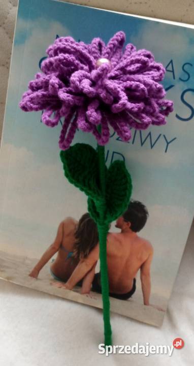 Kwiatek na szydełku Łask