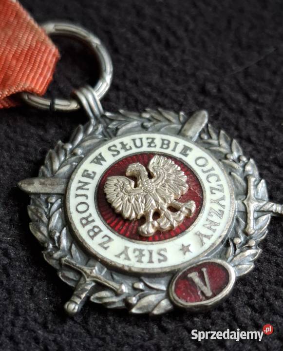 Unikat Srebrny Medal Siły Zbrojne V Militaria Wejherowo