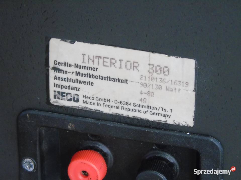 Kolumny Heco Interior 300 świetne stereo Vintage podkarpackie Jasło