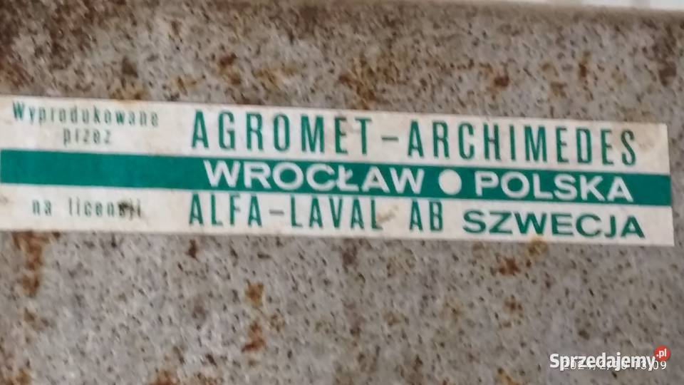 DOJARKA DO MLEKA ALFA LAVAL AB Szwecja Michałowice