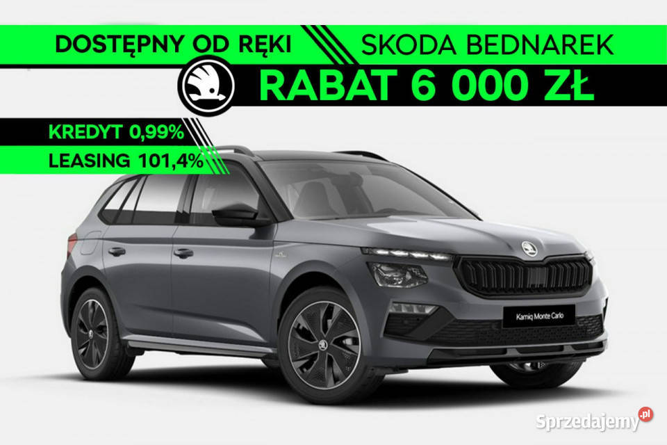 koda Kamiq Monte Carlo 10 TSI 115 DSG Dostępny bluetooth Łódź