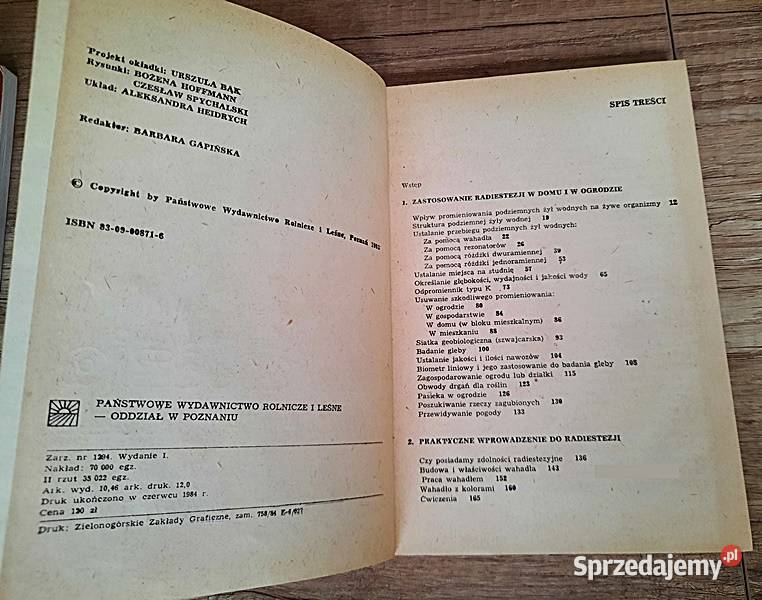Radiestezja w domu i ogrodzie C Spychalski Ostrów Wielkopolski