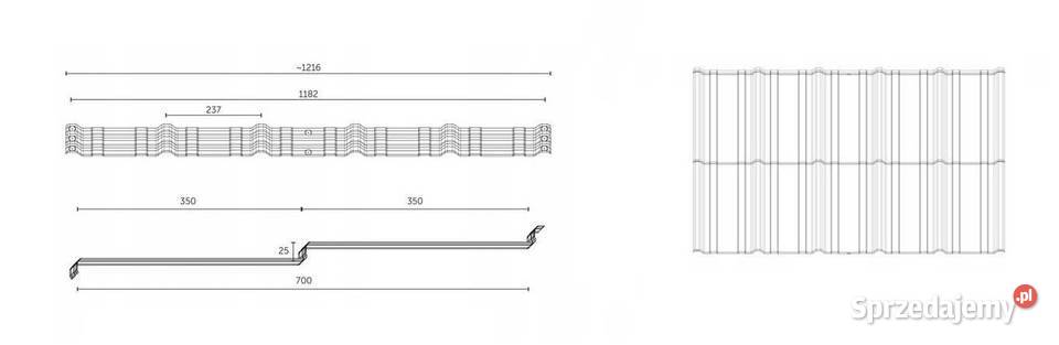BUDMAT blachodachówka 2 modułowa COMO DMATT PLUS Białystok
