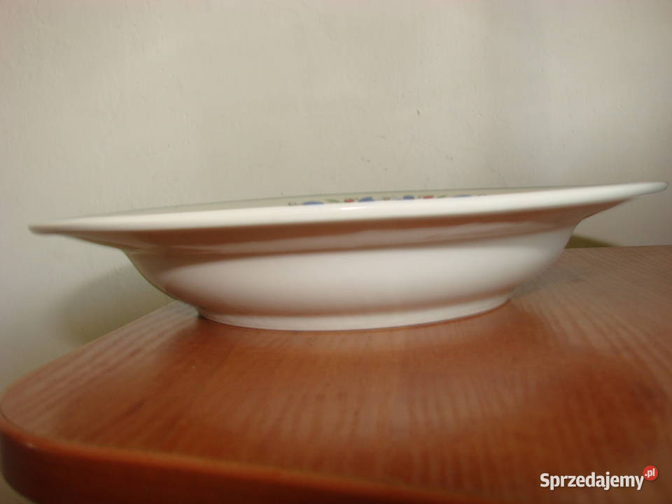 Lubiana wzór kaszubski talerz obiadowy PRL Pruszcz Gdański