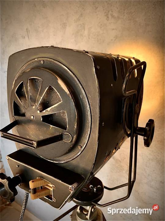 Lampa podłogowa loft zabytek teatralny lata 70
